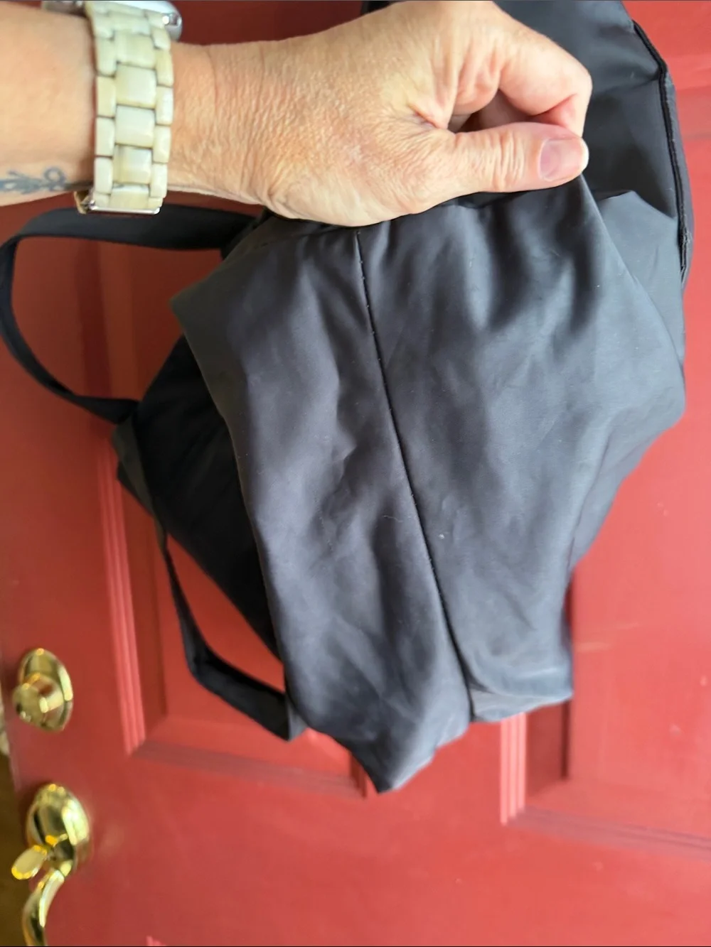 Madewell MWL GREY  Nylon Tote with Front Zip Pocket